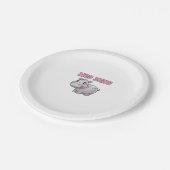 可愛いモーDENGベビーピグミーヒッポガールズベスティクルー ペーパープレート (アングル)