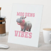 可愛いモーDENG VIBES専用ベビーヒッポ幼稚園C 台座サイン (インサイチュ)