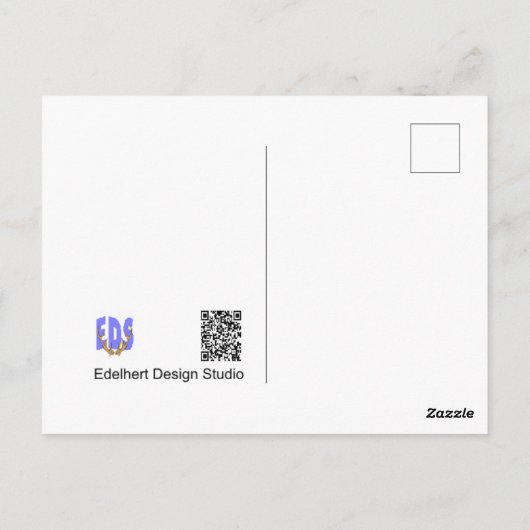 可愛いヤギお客さん。文字ヤギの日はがき ポストカード (裏面)