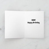 可愛いヤギが大声で「13th BIRHDAY WISH」カードを鳴らす カード (内部)