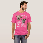 可愛いヤギ農家ヤギ恋人 Tシャツ (正面フル)