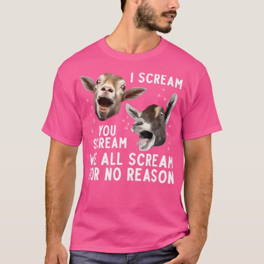 可愛いヤギ農家ヤギ恋人 Tシャツ (正面)