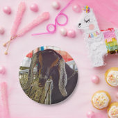 可愛いヤギ長耳の写真 ペーパープレート (パーティー)