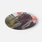 可愛いヤギ長耳の写真 ペーパープレート (アングル)