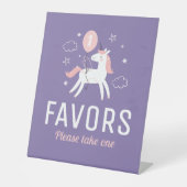 可愛いユニコーンがTableTopを支持 台座サイン (正面)