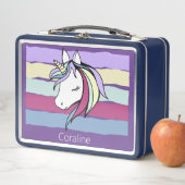 可愛いユニコーンイラストレーション メタルランチボックス (インサイチュ)