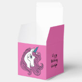 可愛いユニコーンカスタム文字&カラーフェイスボックス フェイバーボックス (オープン)