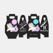 可愛いユニコーンパーティーのオフィシャルボックパーソナライズされたス フェイバーボックス (折り畳みなし)