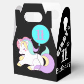 可愛いユニコーンパーティーのオフィシャルボックパーソナライズされたス フェイバーボックス (オープン)