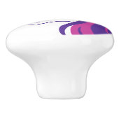 可愛いユニコーン馬の陶製のドアと引き出しノブ セラミックノブ (側面)