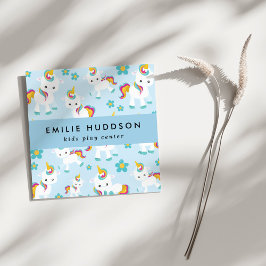 可愛いユニコーン，キッズセ遊ン，アクティビティセンター スクエア名刺