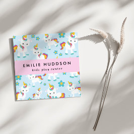 可愛いユニコーン，キッズセ遊ン，アクティビティセンター スクエア名刺