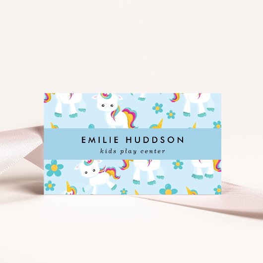 可愛いユニコーン，キッズセ遊ン，アクティビティセンター 名刺