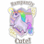 可愛いユニコーン シール (正面)
