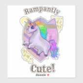 可愛いユニコーン シール (シート)