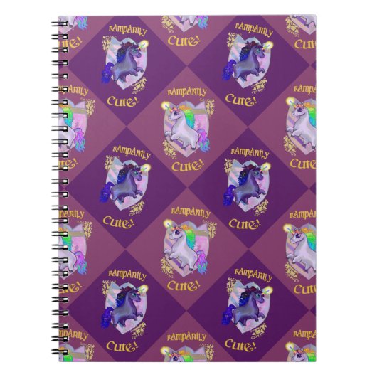 可愛いユニコーン ノートブック (正面)