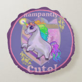 可愛いユニコーン ラウンドクッション (裏面)