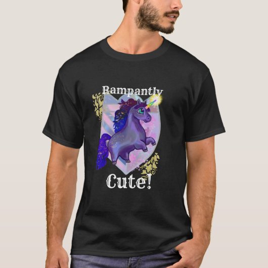 可愛いユニコーン Tシャツ (正面)