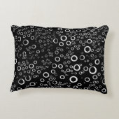 可愛いユニークバブルパターン アクセントクッション (裏面)