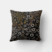 可愛いユニークバブルパターン クッション (裏面)