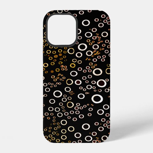 可愛いユニークバブルパターン iPhoneケース (裏面)
