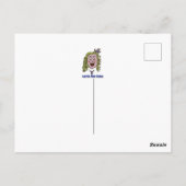 可愛いユーモアのあるVersailleCartoonクリスマスポストカード ポストカード (裏面)