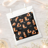 可愛いヨガおもしろいキツネ フェイバーバッグ (クリップ留めされた状態)