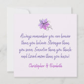 可愛いヨガの女の子も通る カード (裏面)