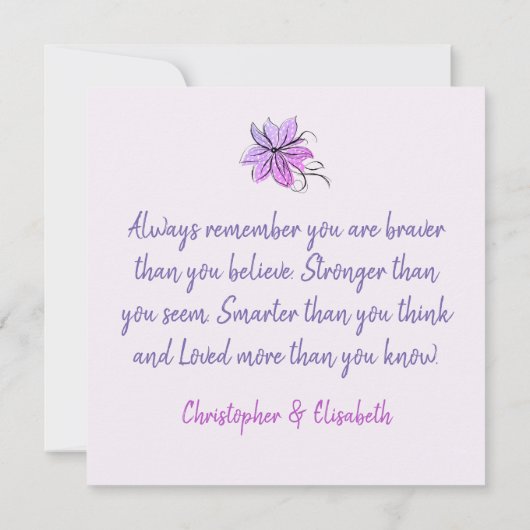 可愛いヨガの女の子も通る カード (裏面)