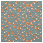 可愛いヨガは緑おもしろい色 ファブリック (見本)