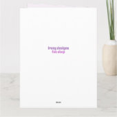 可愛いヨガブロンドガールこれも挨拶 カード (裏面)