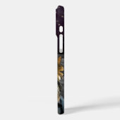 可愛いヨークシャーテリアドッグネームシックなパープルスターグラムテリア Case-Mate iPhoneケース (裏面 / 左)