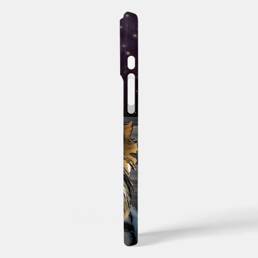 可愛いヨークシャーテリアドッグネームシックなパープルスターグラムテリア Case-Mate iPhoneケース (裏面 / 左)