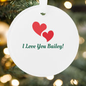 可愛いヨークシャーテリアドッグパインツリーウォーターカラークリスマス オーナメント