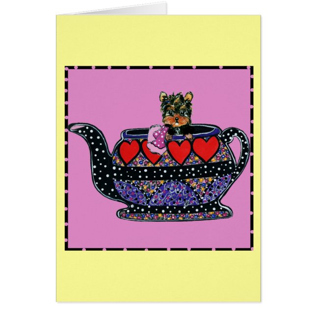 可愛いヨークシャーテリアポー (正面)