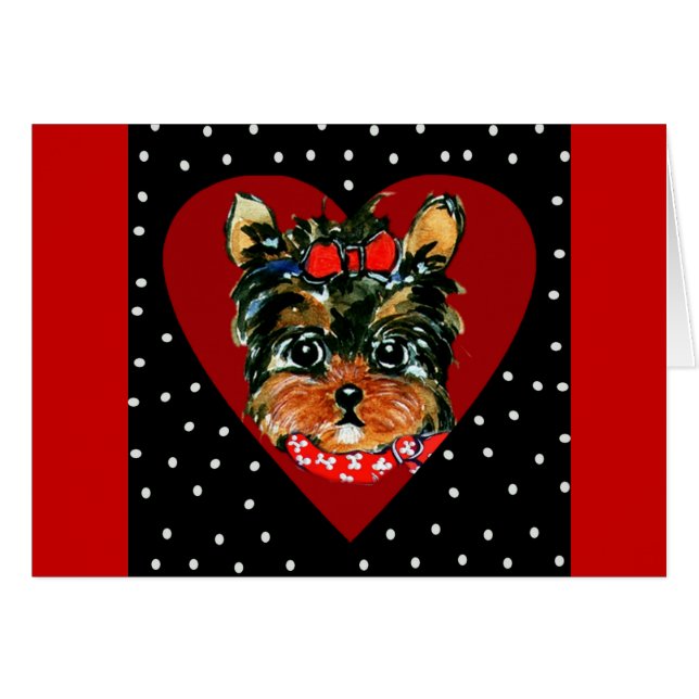 可愛いヨークシャーテリアポー (正面横)