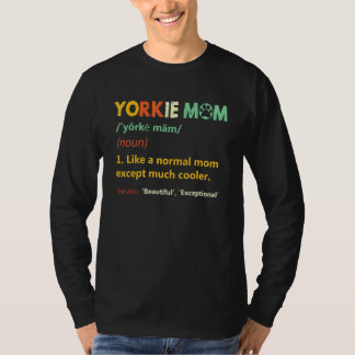 可愛いヨークシャーテリアモマヨークシャーテリアドッグ Tシャツ