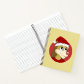 可愛いライオンのノートを持つクリスマスアニメ ノートブック (内部)