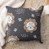 可愛いライオンの枕、子供の装飾動物 クッション (ブランケット)