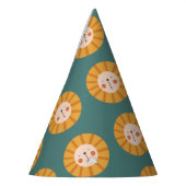 可愛いライオンカラフル パーティーハット (左)