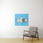 可愛いライオンシェフ漫画イラストレーション タペストリー (インサイチュ(横))