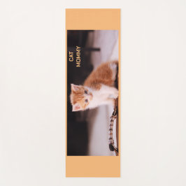 可愛いライトオレンジ「キャットモミー」オレンジの子猫 ヨガマット
