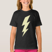 可愛いライトニングフラットティークール、キッズグラフィックシャツ Tシャツ (正面)
