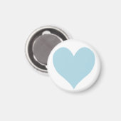 可愛いライトブルーハート マグネット (正面/裏面)