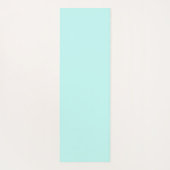 可愛いライトブルー「キャットモミー」オレンジ色の子猫 ヨガマット (裏面)