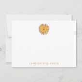 可愛いライパーソナライズされたオンベビーとキッズ感謝してい動物 ノートカード (正面)