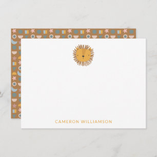 可愛いライパーソナライズされたオンベビーとキッズ感謝してい動物 ノートカード