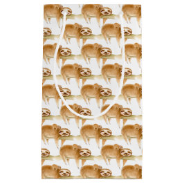 可愛いラウンジの水の色絵を描の芸術 スモールペーパーバッグ