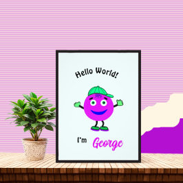 可愛いラウンド体 フォトプリント