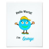 可愛いラウンド体 フォトプリント            (正面)